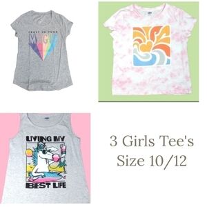 3 Girls T-Shirts 10/12